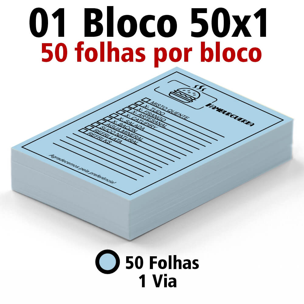 Blocos e Talões 50 Folhas AP 75g (50x1 - 210x300mm)