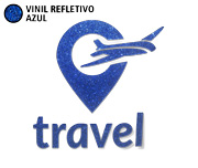 Adesivos Plotter De Recorte Vinil Refletivo Azul