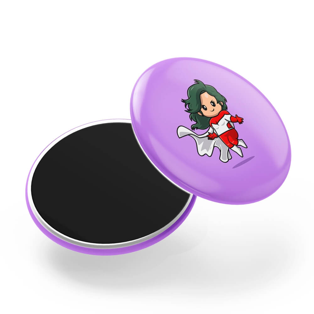 Bottons E Pins Personalizados Com Manta Magnética Modelo Redondo 35mm