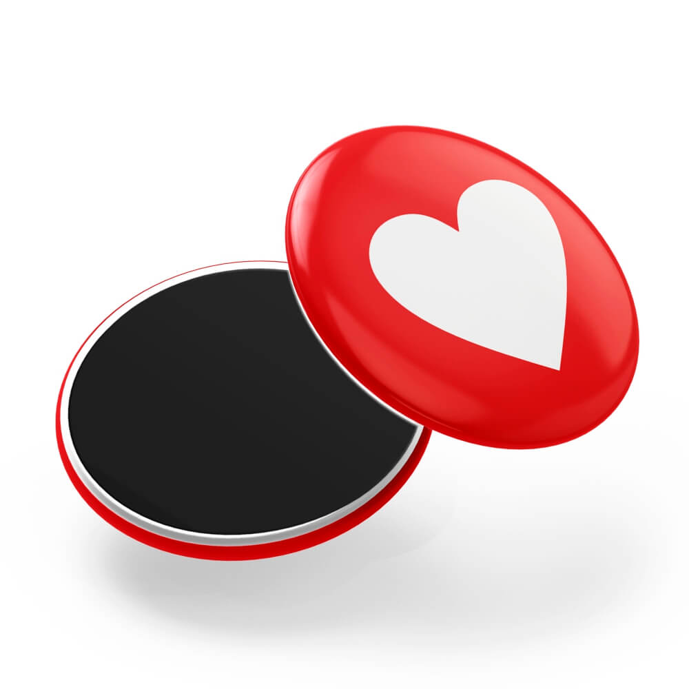 Bottons E Pins Personalizados Com Manta Magnética Modelo Redondo 35mm