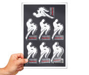 Adesivos Folha 330x480mm Bopp Transparente