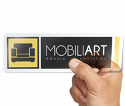 Etiquetas Corte Especial Vinil Transparente com Tinta Branca (91x204mm)