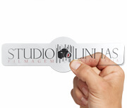 Etiquetas Corte Especial Vinil Transparente com Tinta Branca (91x204mm)