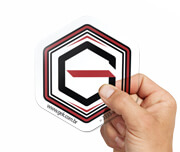 Etiquetas Corte Especial Vinil Transparente com Tinta Branca (91x102mm)