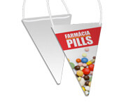 Bandeirolas Couchê 250g Pirâmide (130x210mm)