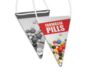 Bandeirolas Couchê 250g Pirâmide (130x210mm)