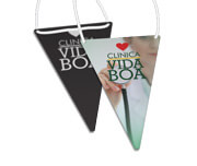 Bandeirolas Couchê 300g Pirâmide (130x210mm)