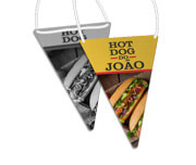 Bandeirolas Couchê 150g Pirâmide (130x210mm)