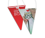 Bandeirolas Couchê 150g Pirâmide (130x210mm)