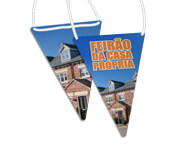 Bandeirolas Couchê 150g Pirâmide (130x210mm)