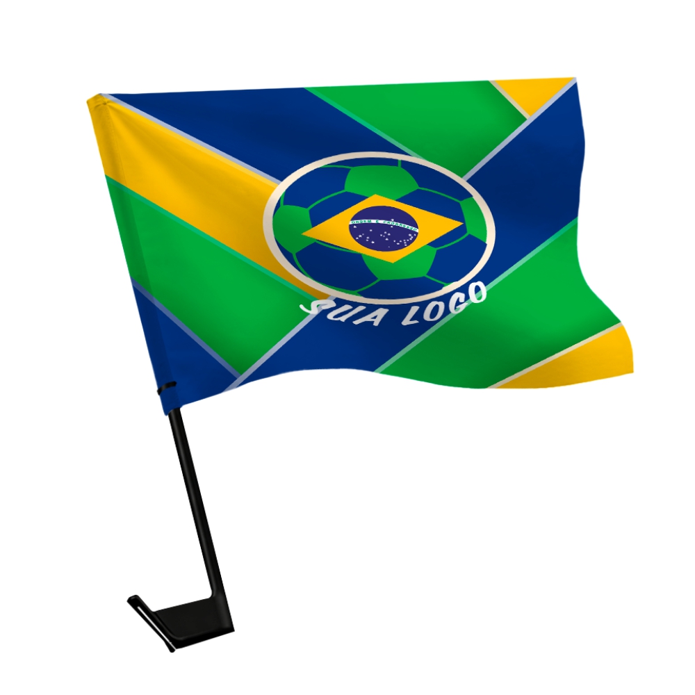 Bandeira Para Carro Com Haste Oxford (450x300mm)