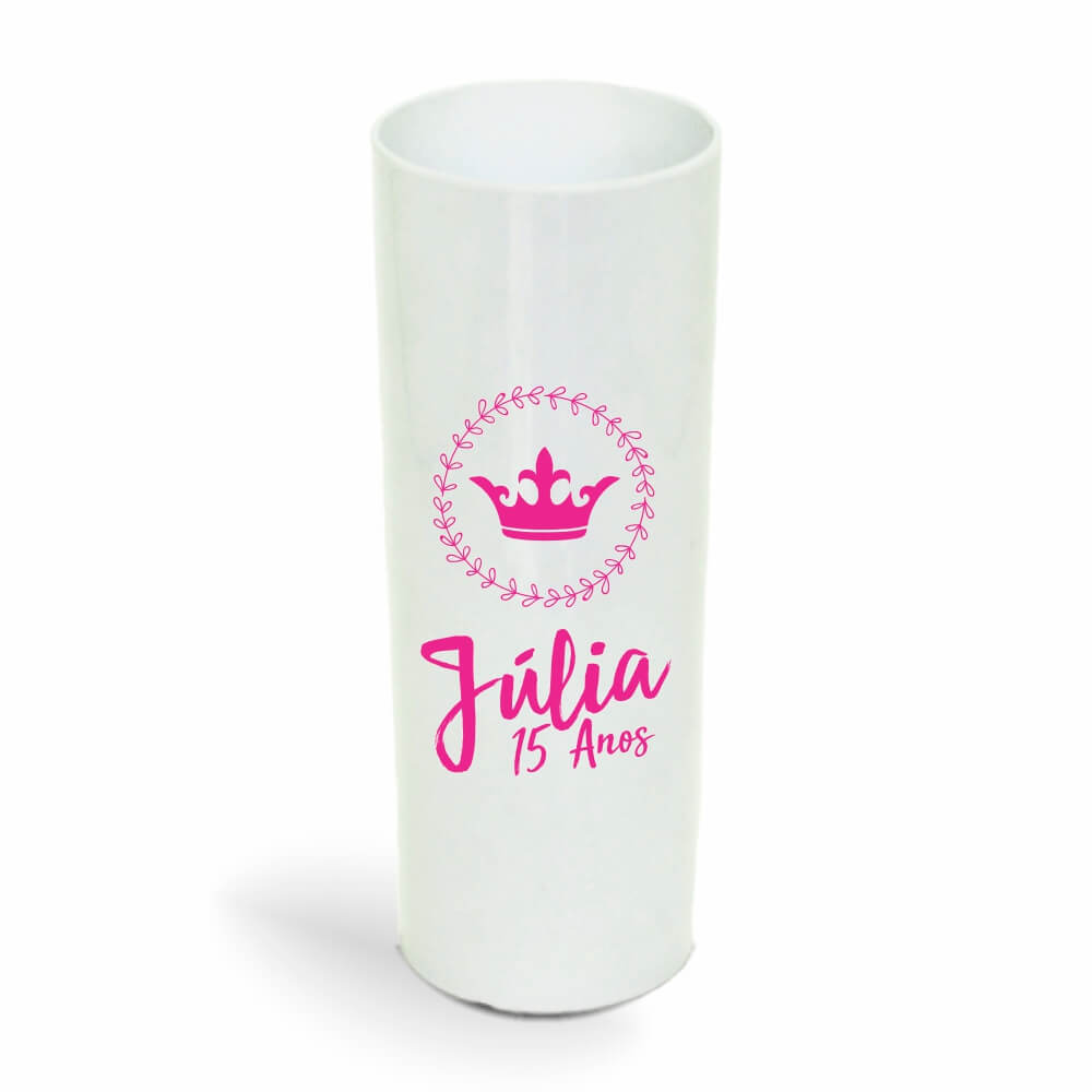 Copo Long Drink de 350ml de Cor Leitoso Branco