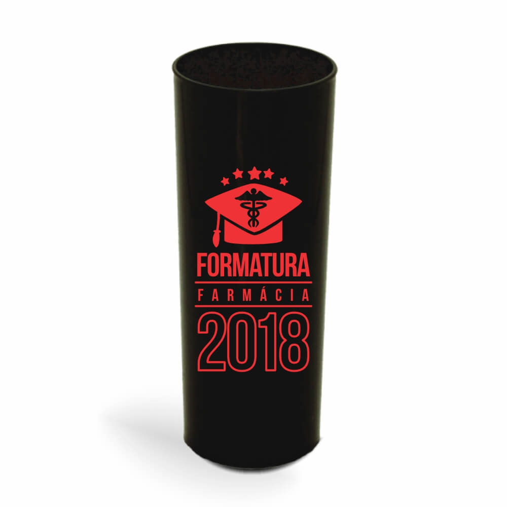 Copo Long Drink de 350ml de Cor Leitoso Preto