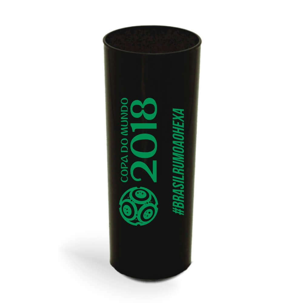 Copo Long Drink de 350ml de Cor Leitoso Preto