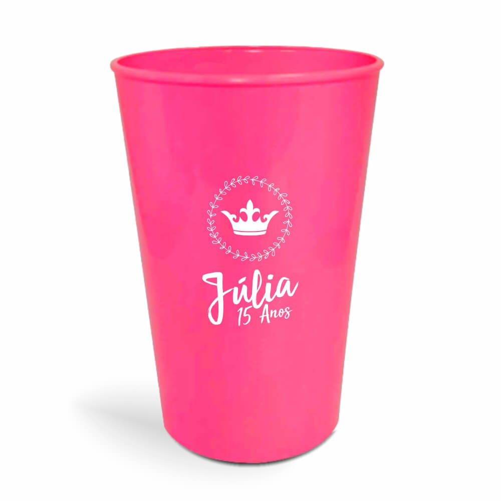 Copo Twister de 600ml de Cor Leitoso Rosa
