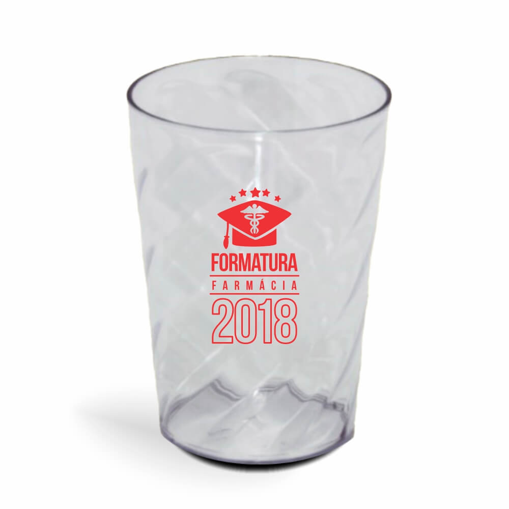 Copo Twister de 600ml de Cor Transparente Cristal