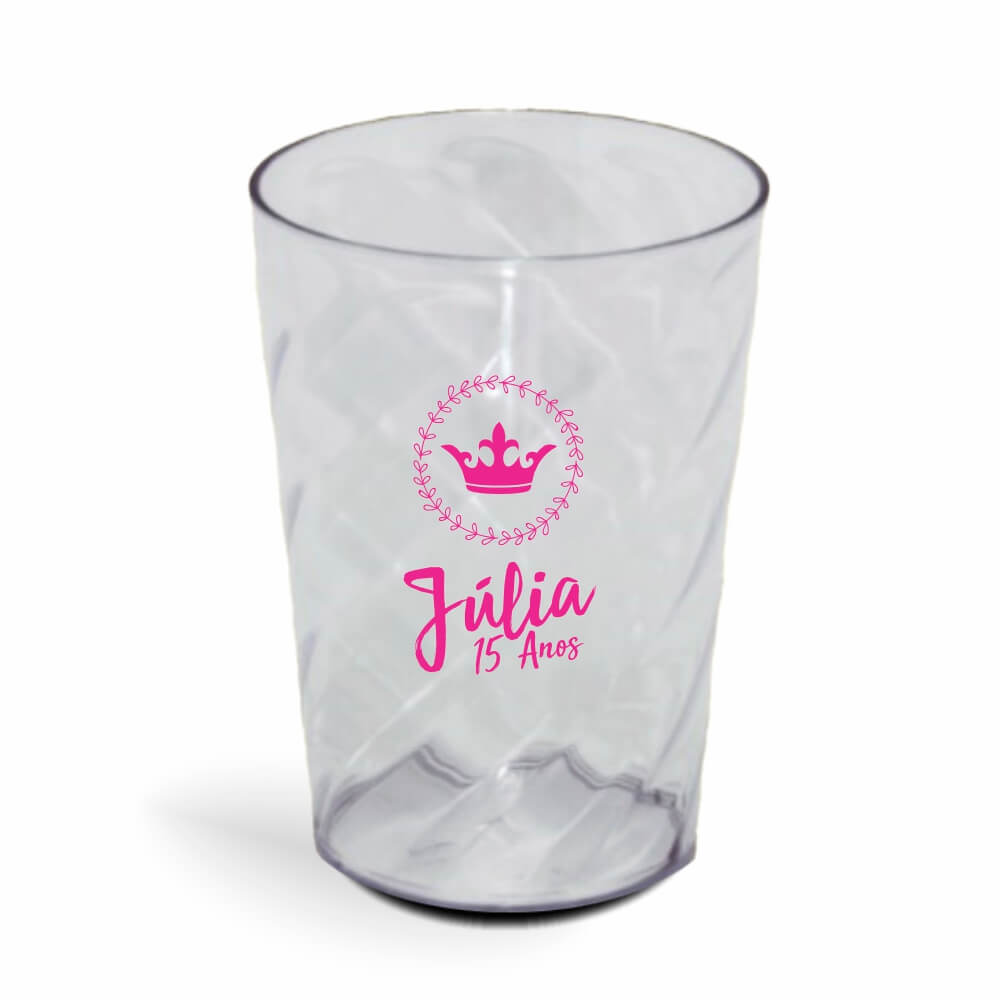 Copo Twister de 600ml de Cor Transparente Cristal