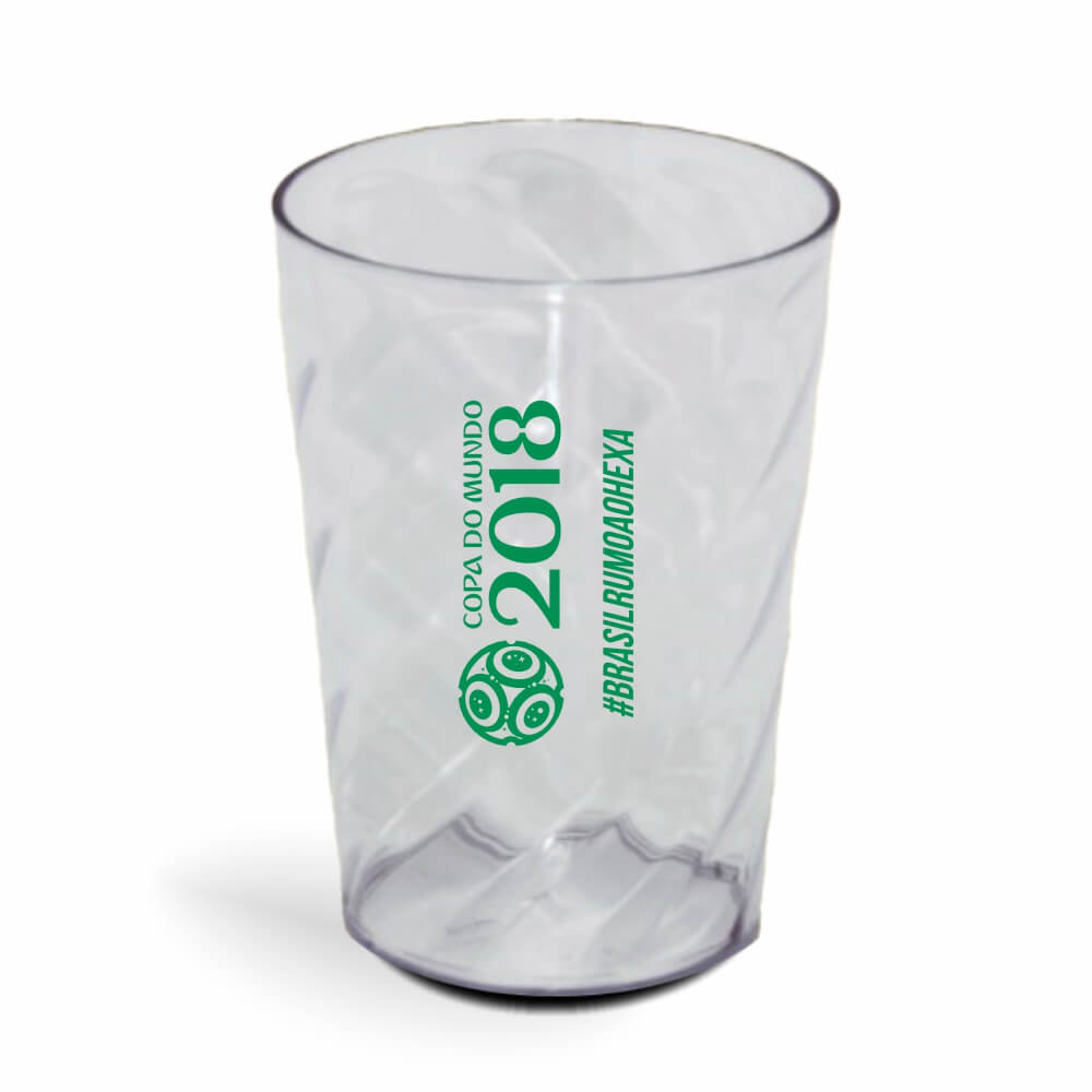 Copo Twister de 600ml de Cor Transparente Cristal