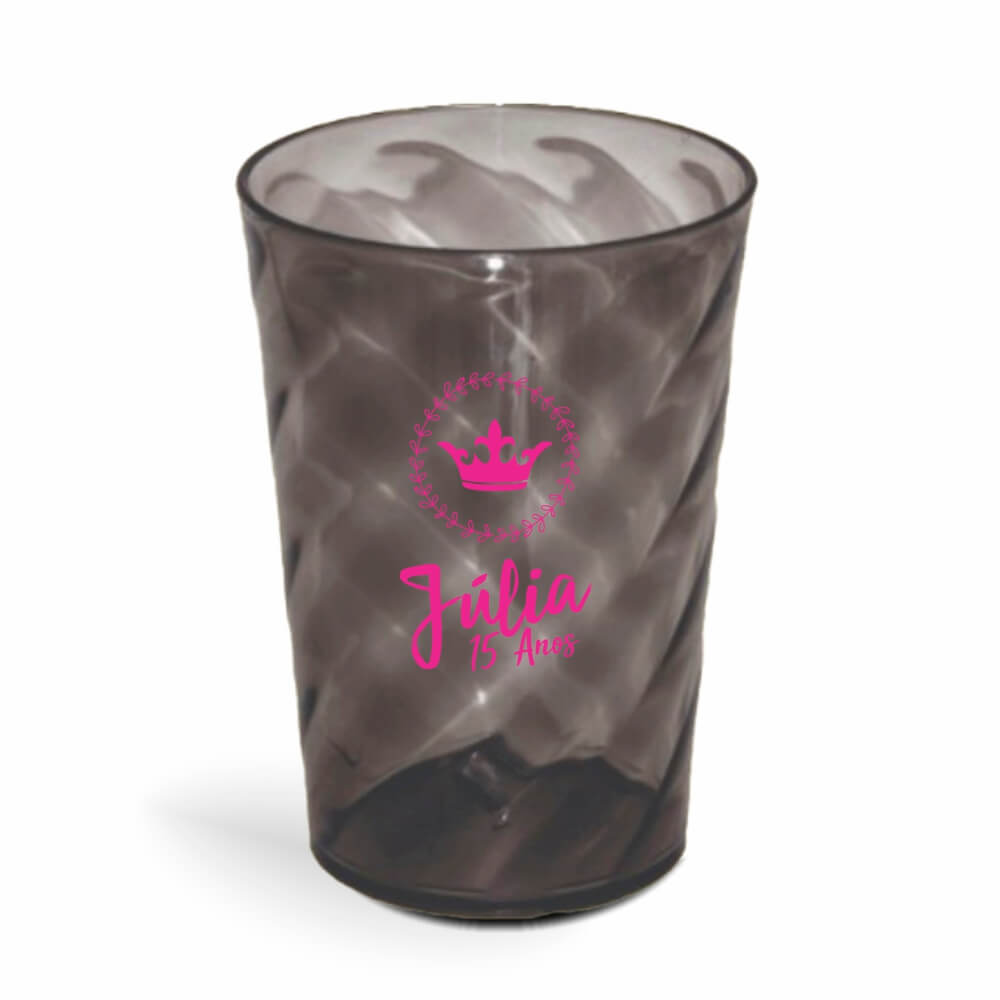 Copo Twister de 600ml de Cor Transparente Fumê