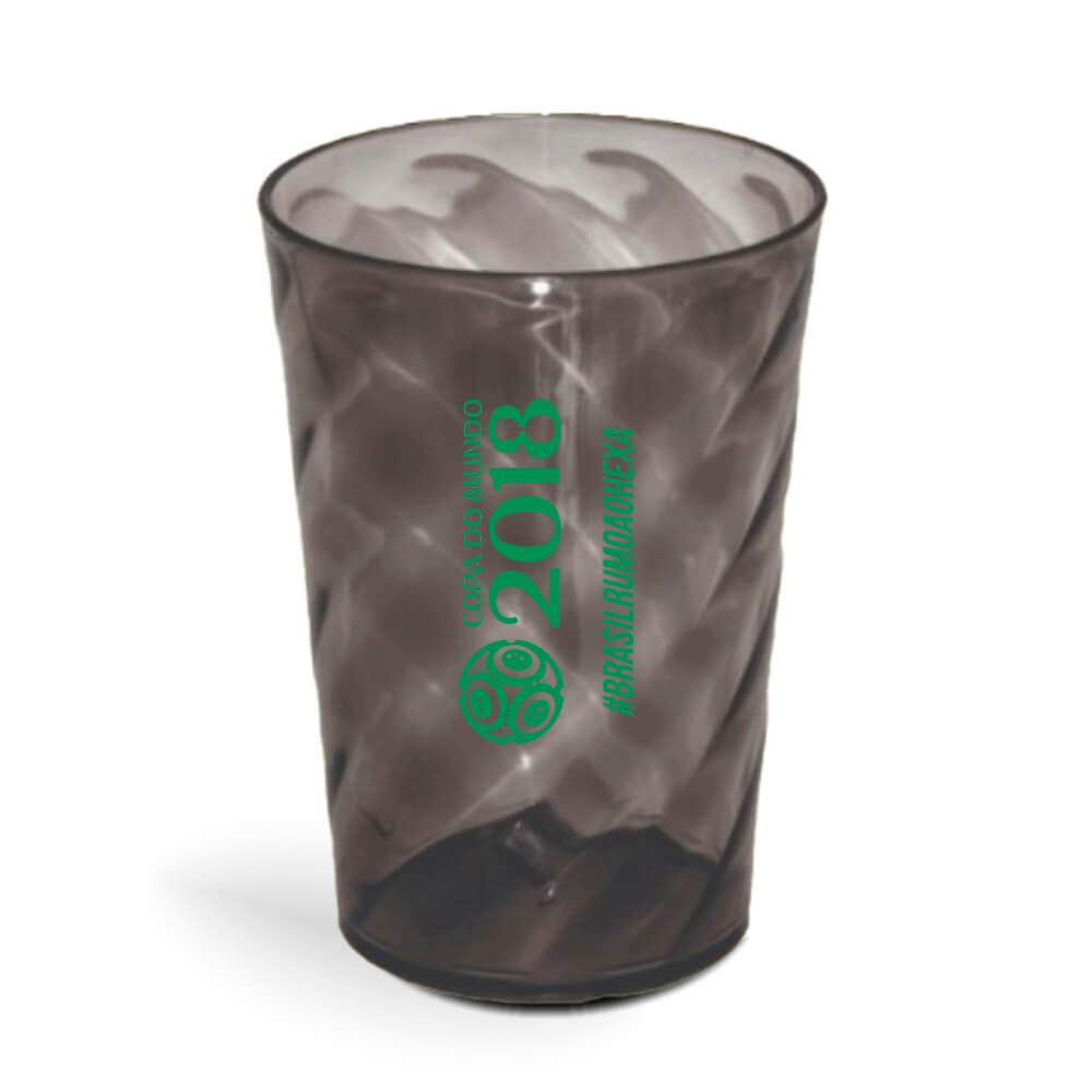 Copo Twister de 600ml de Cor Transparente Fumê