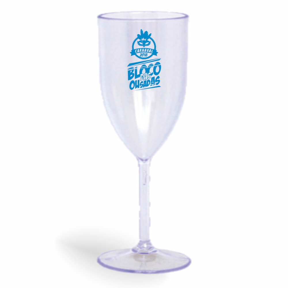Taça de Vinho de 330ml Cristal Transparente