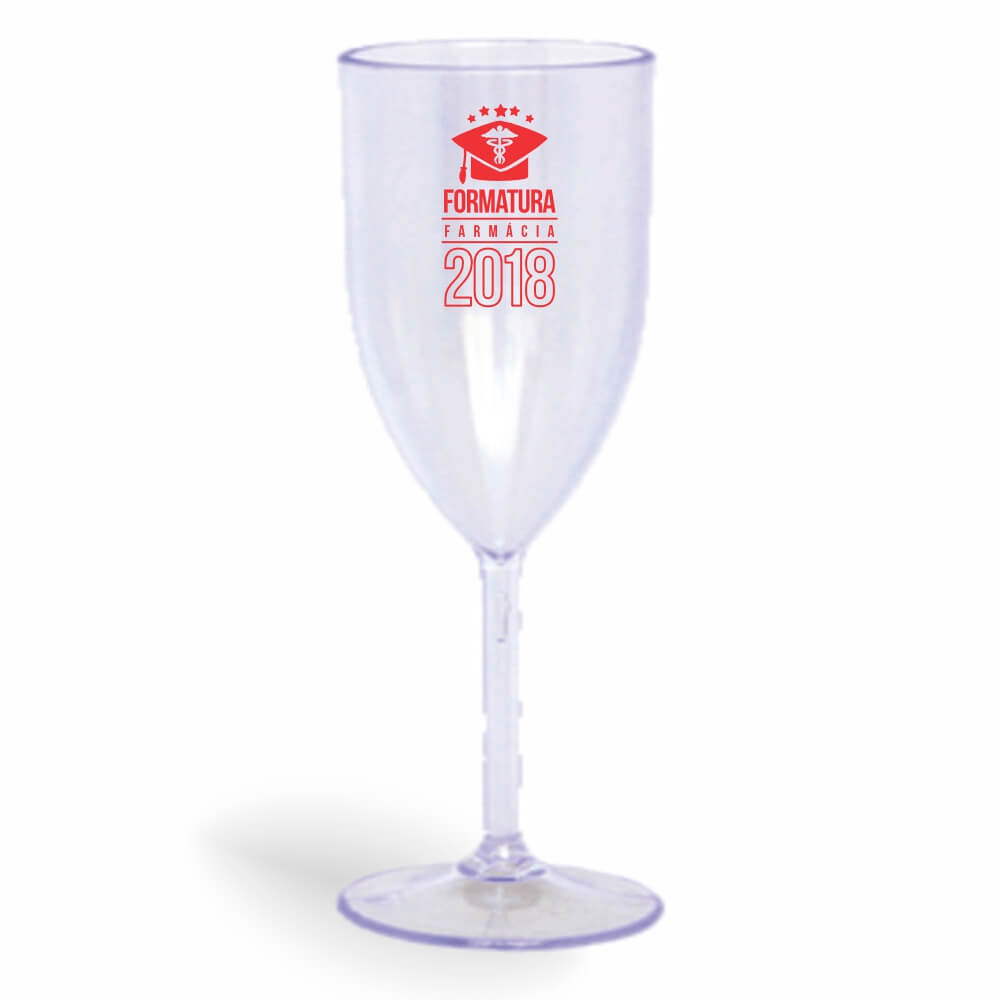Taça de Vinho de 330ml Cristal Transparente
