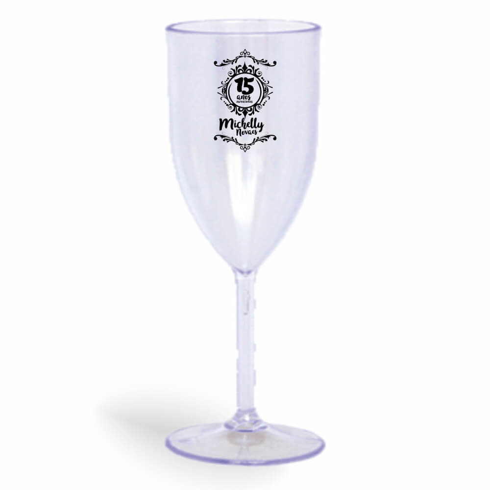 Taça de Vinho de 330ml Cristal Transparente