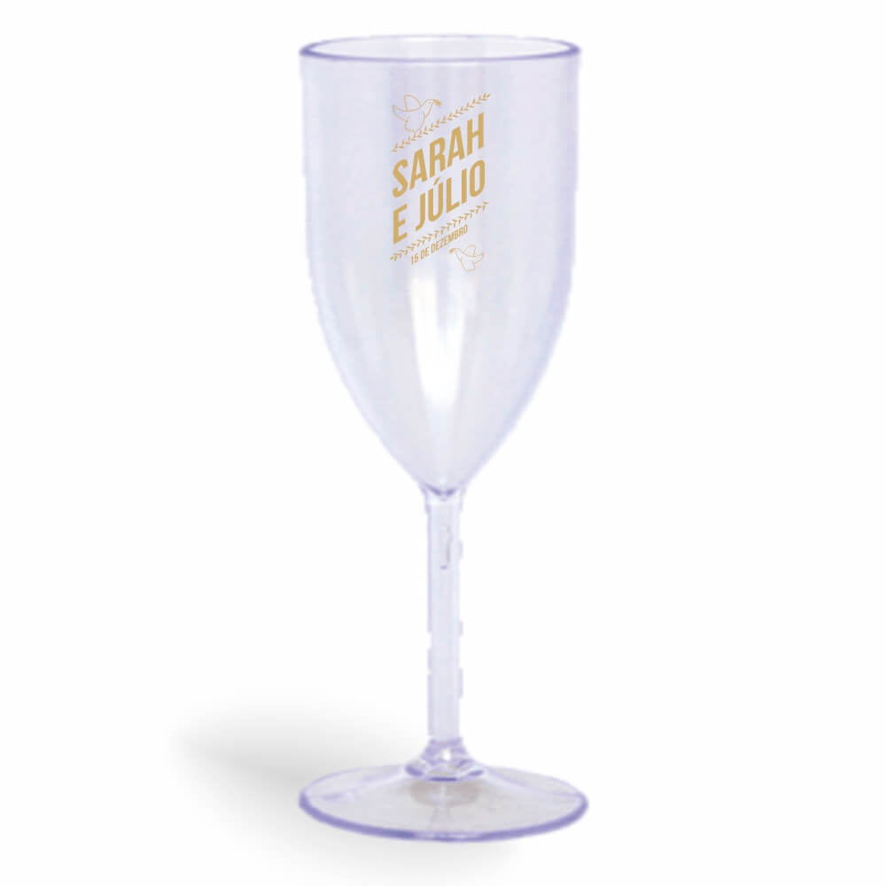 Taça de Vinho de 330ml Cristal Transparente