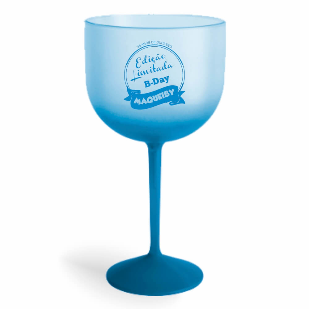 Taça de Gin de 580ml Azul Degradê