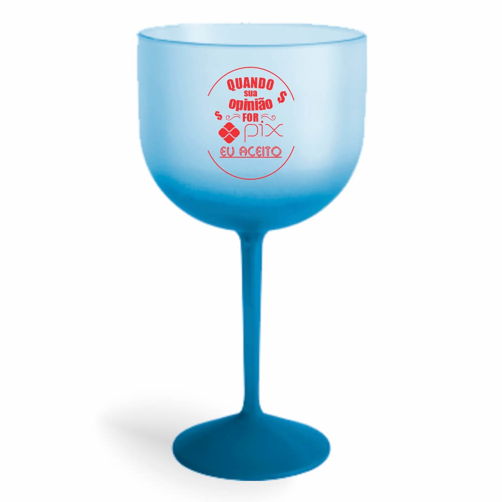 Taça de Gin de 580ml Azul Degradê