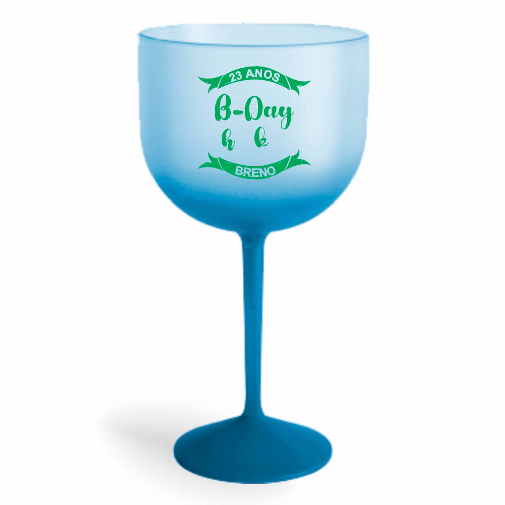 Taça de Gin de 580ml Azul Degradê