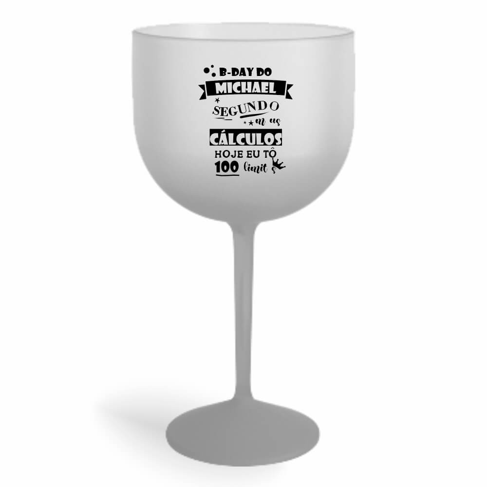 Taça de Gin de 580ml Prata Degradê