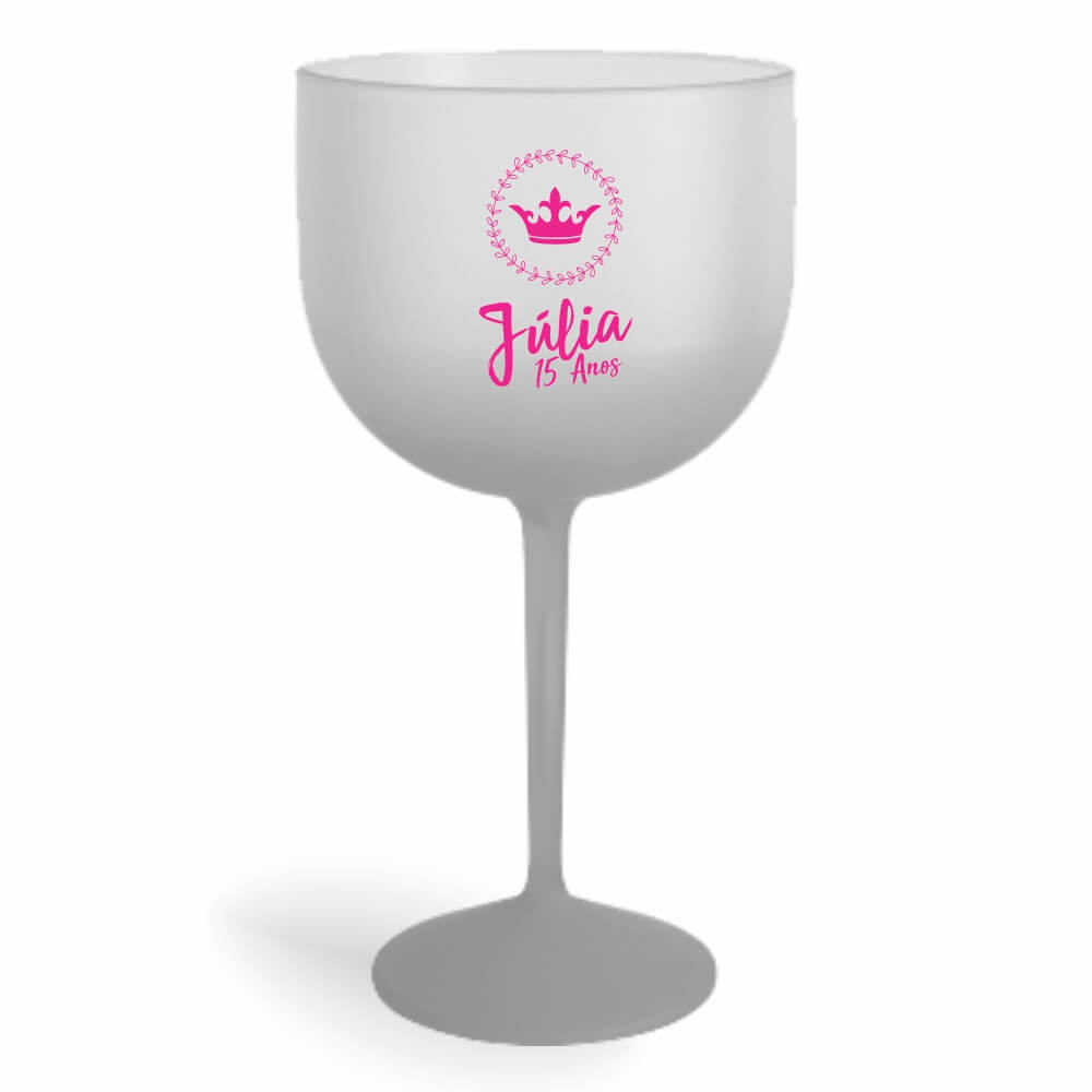 Taça de Gin de 580ml Prata Degradê