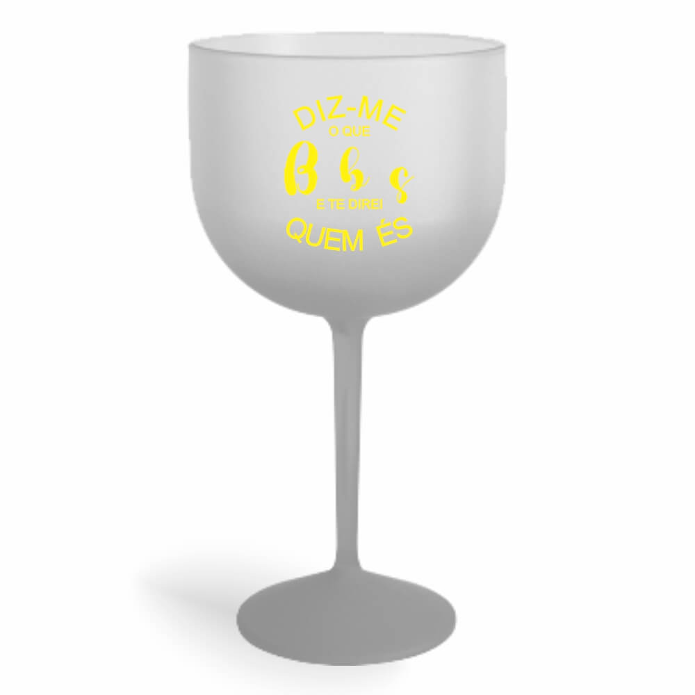 Taça de Gin de 580ml Prata Degradê