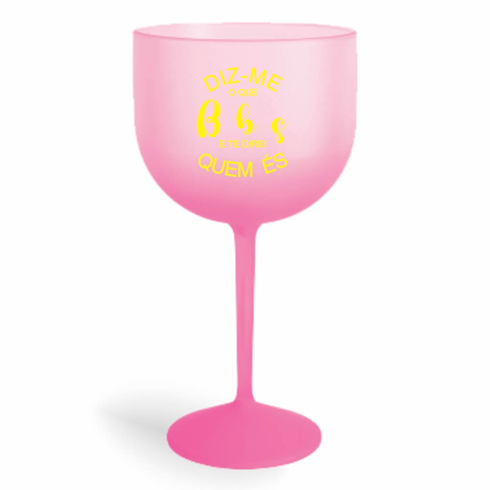 Taça de Gin de 580ml Rosa Degradê