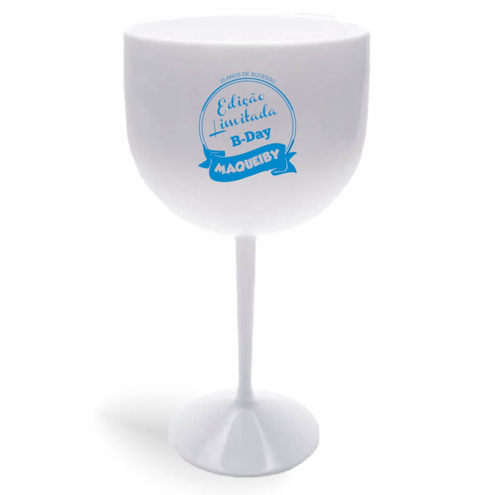 Taça de Gin de 580ml Branca Leitosa