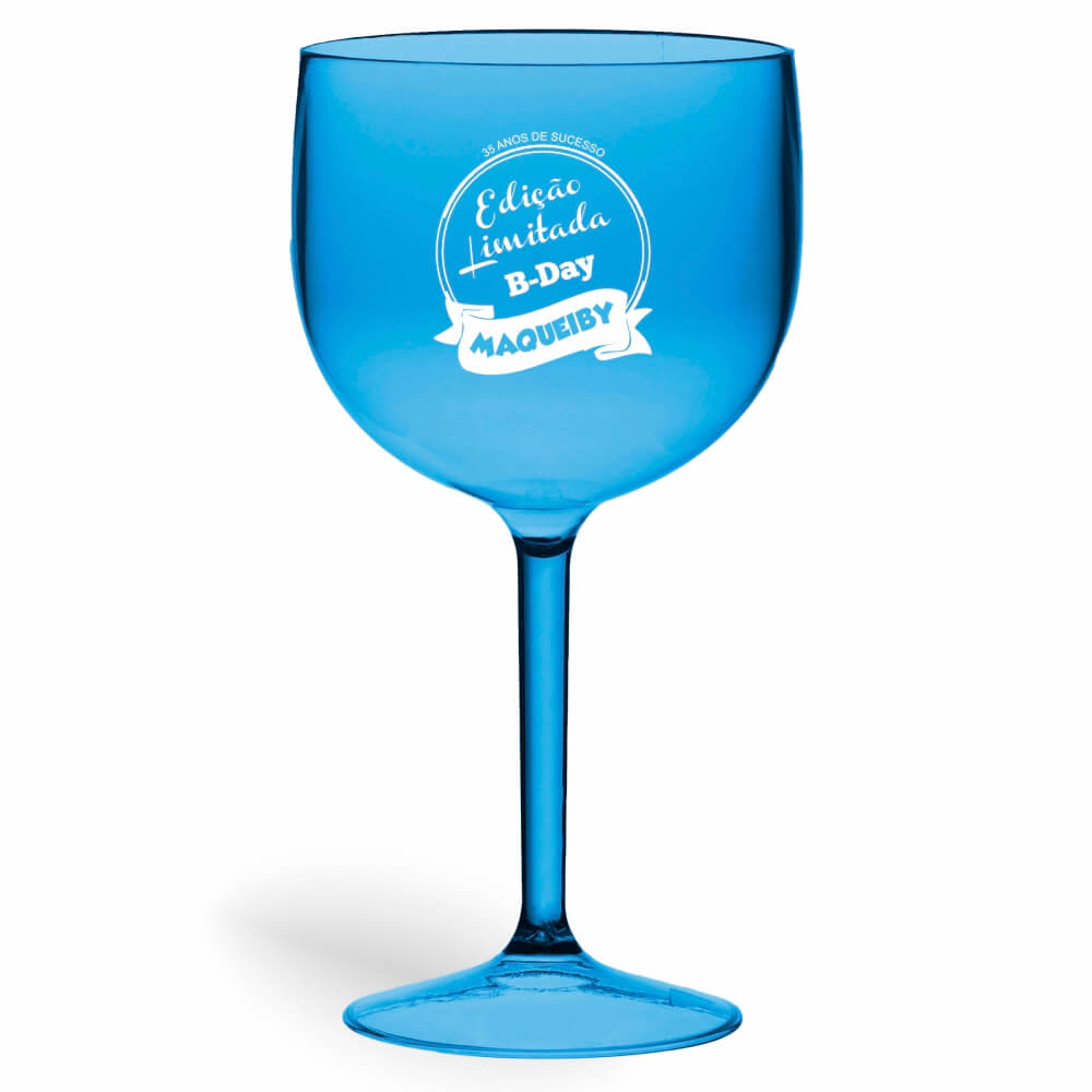 Taça de Gin de 580ml Azul Transparente