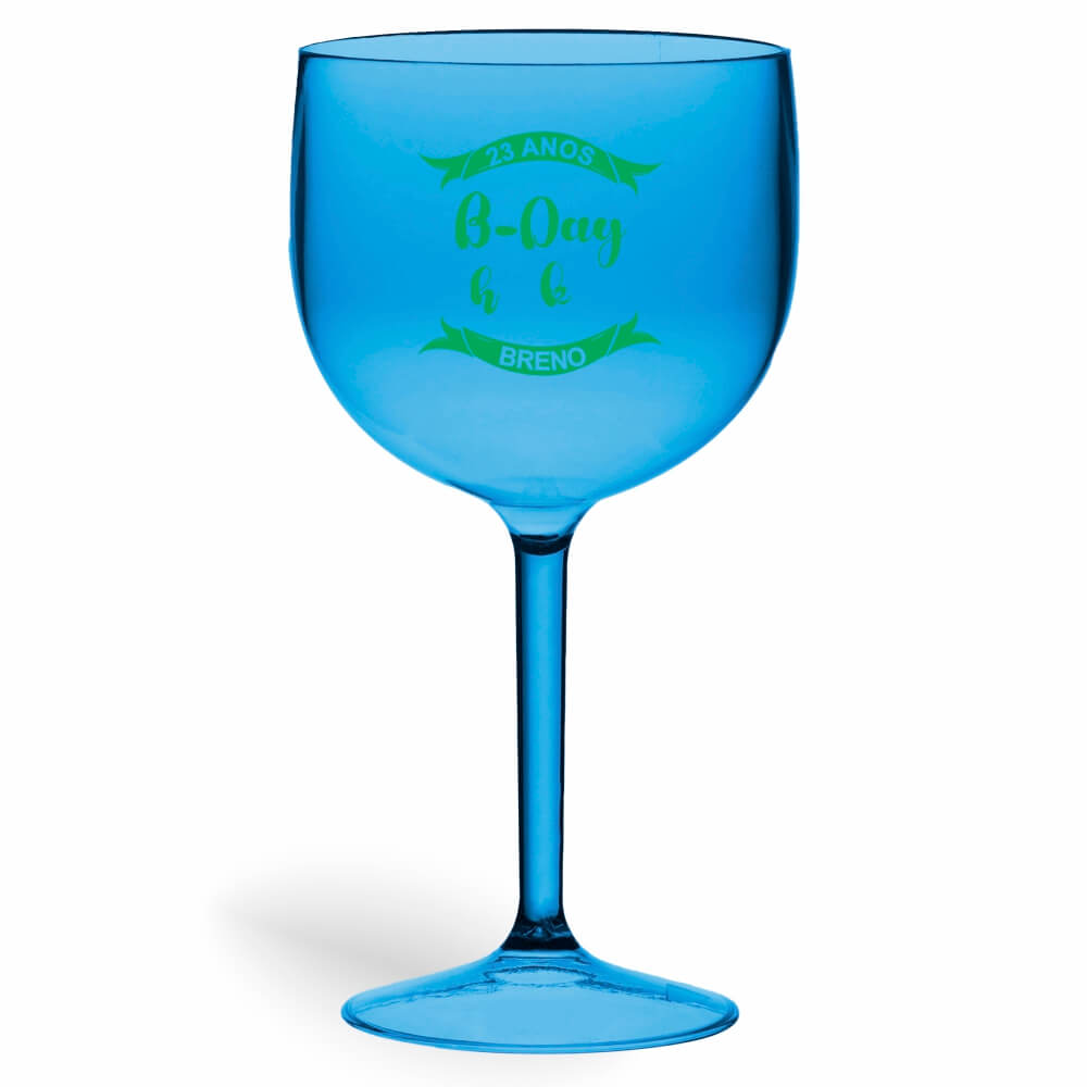 Taça de Gin de 580ml Azul Transparente