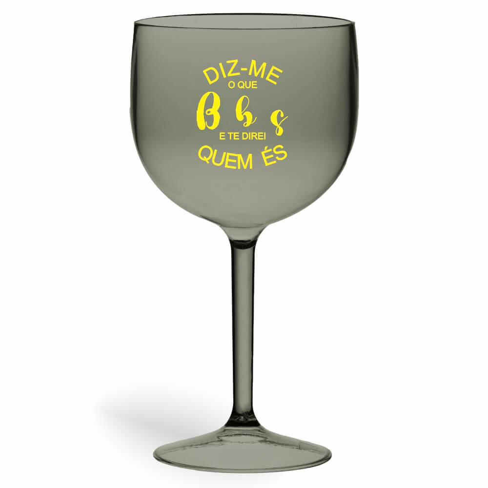 Taça de Gin de 580ml Fumê Transparente