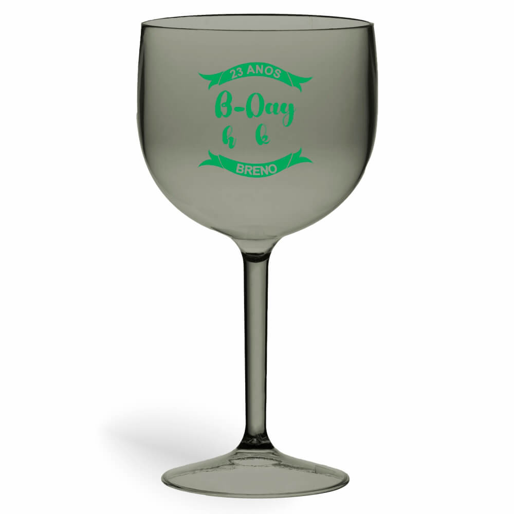 Taça de Gin de 580ml Fumê Transparente