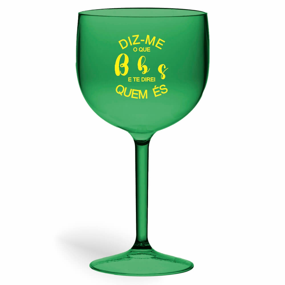 Taça de Gin de 580ml Verde Transparente