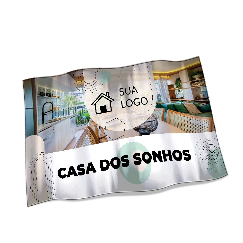 Bandeiras Cacharrel Costura Linha Branca Overlock (1400x900mm)