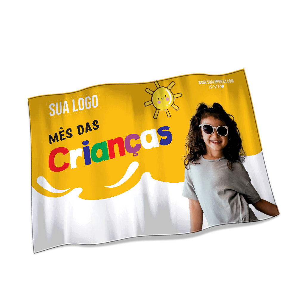 Bandeiras Cacharrel Costura Linha Branca Overlock (1400x900mm)