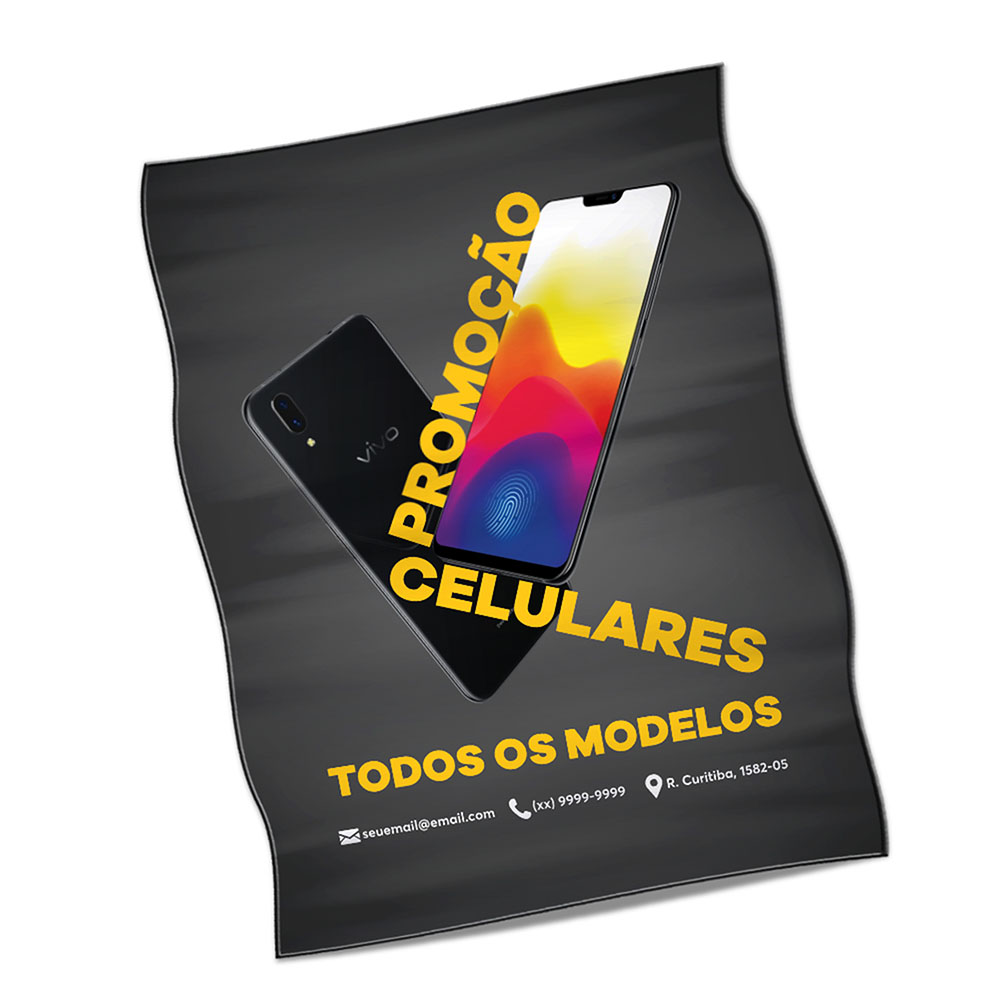 Bandeiras Cacharrel Costura Linha Branca Overlock (350x450mm)