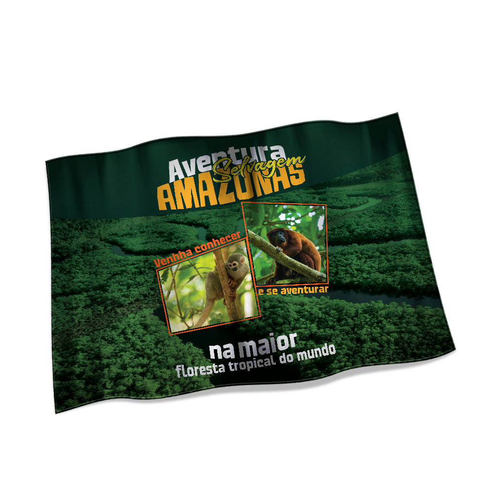 Bandeiras Cacharrel Costura Linha Branca Overlock (900x700mm)