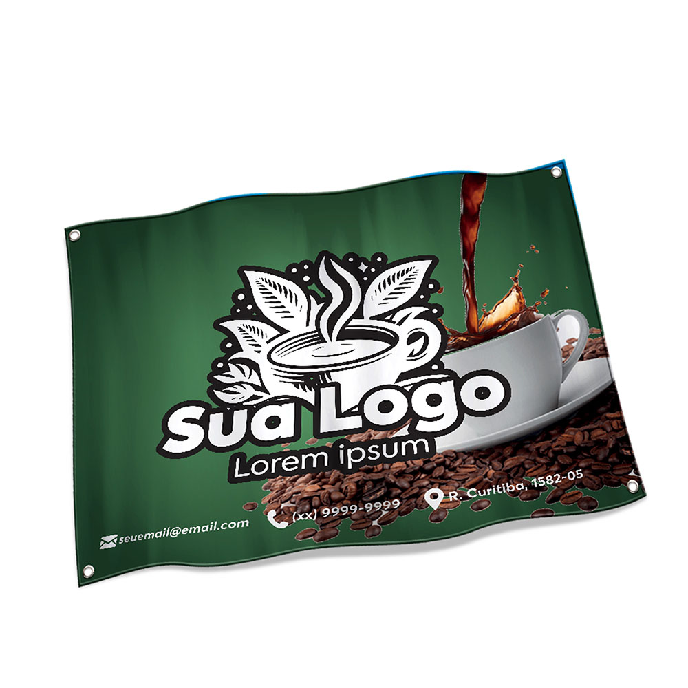 Bandeiras Cacharrel Costura Linha Branca Overlock Com Ilhós (900x700mm)