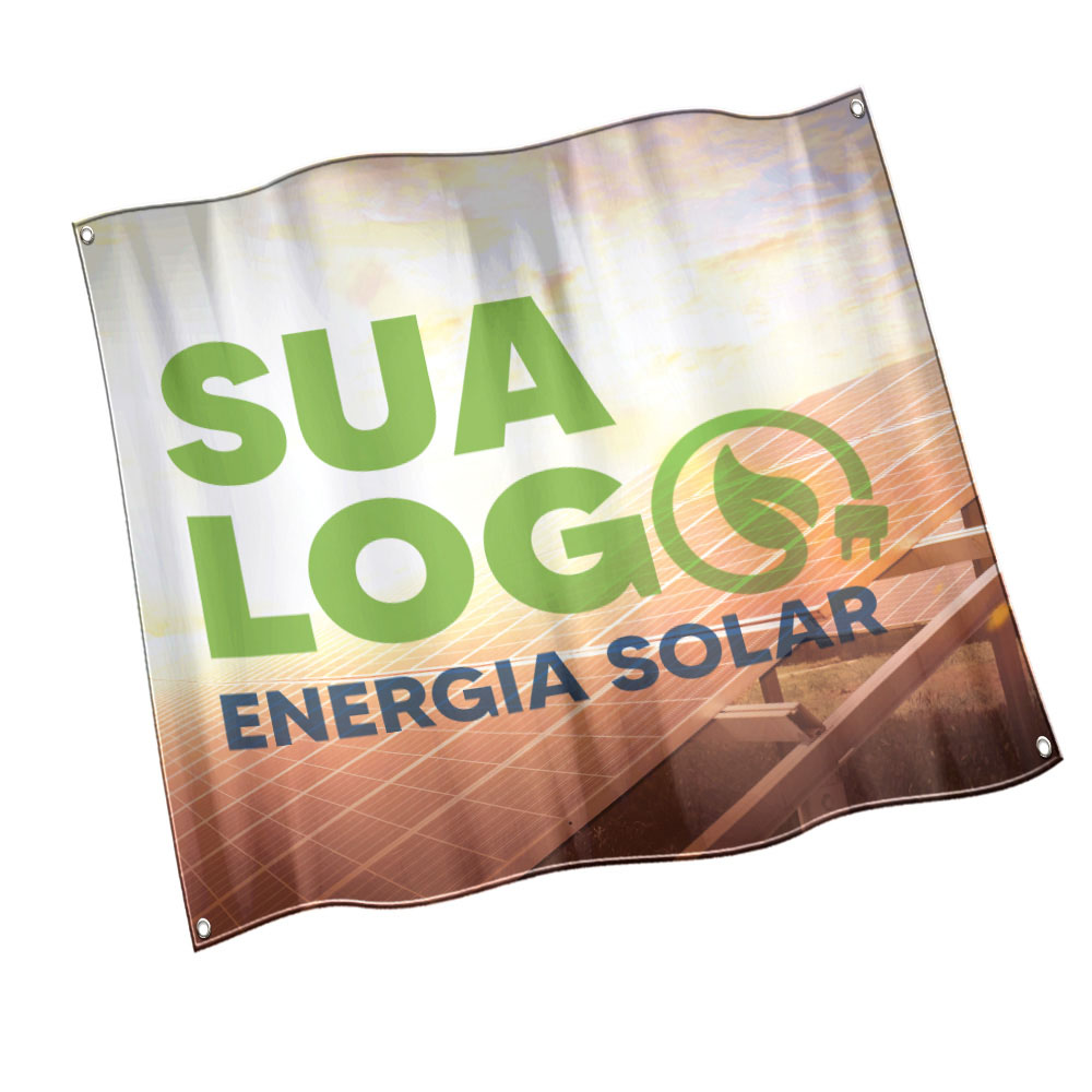 Bandeiras Cacharrel Costura Linha Branca Overlock Com Ilhós (Metro Quadrado)