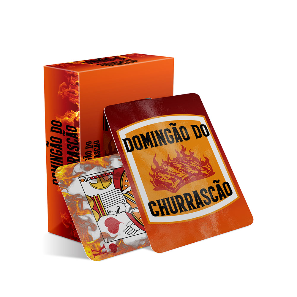 Baralho Simples 54 Cartas Baralho Com Cartas Personalizadas Couchê 300g Com Laminação Brilho