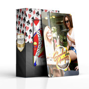 Baralho Simples 54 Cartas Baralho Com Cartas Personalizadas Pvc 0,50 Premium Branco Com Verniz Uv Total