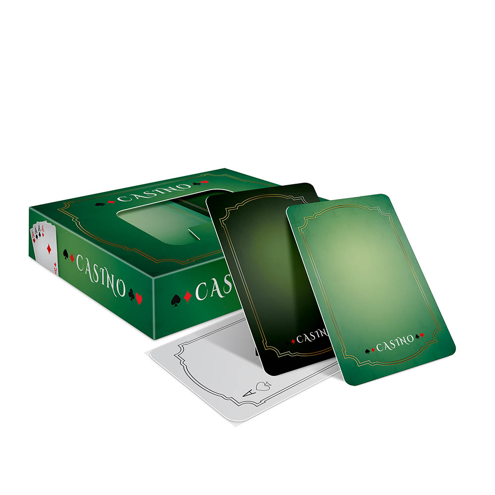 Baralho Duplo 108 Cartas Baralho Com Cartas Personalizadas Couchê 300g Com Laminação Fosca